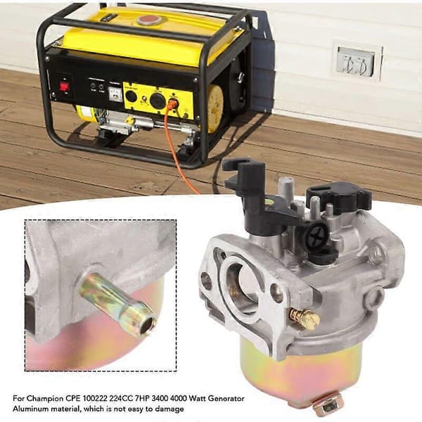 Karburator til 224CC 7HK 3400-4000 Watt Generator med pakninger