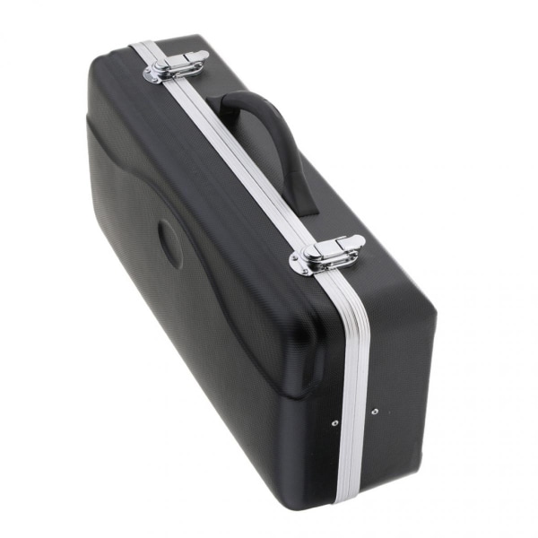 Silvermetalltrumpetmunstycke + svart case Lätt att bära, hög prestanda