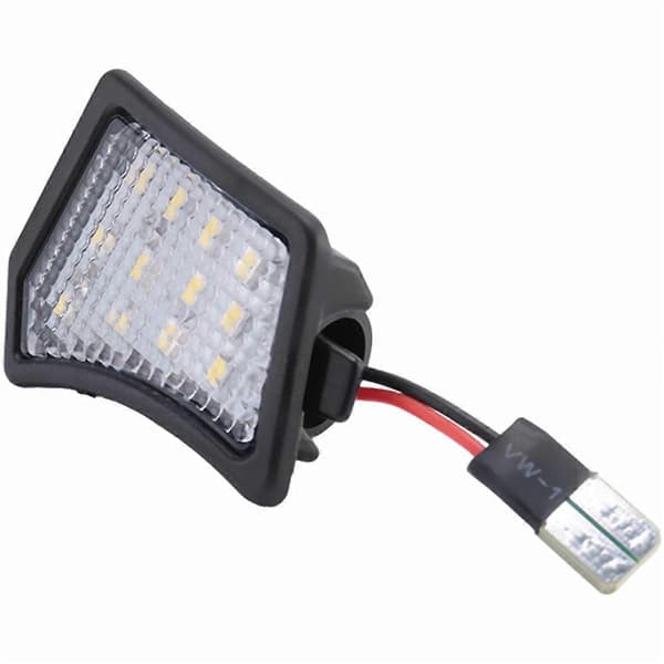 2 stk LED Under Sidespeil Lamper Velkomstlys for Volvo C30 C70 S40 S60 S80 V40 V50 V60 V70 Black & White Light