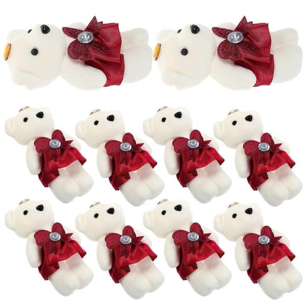 [RM]Plysset bjørnedukke til Valentinsdagsgave 10 stk. udstoppede dyr sæt