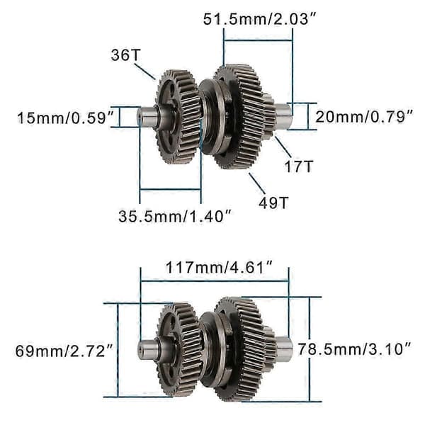 [RM]Motorcycle Engine Transmission Gear 200CC Outer Box Spindle Gear for ATV200 ATV 200 High New Access As Shown