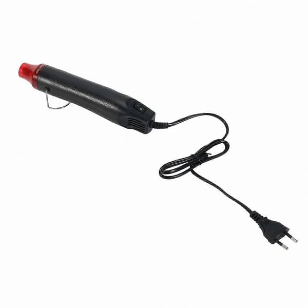 300W Mini Varmepistol Værktøj til Krympeindpakning, Tørring, Gør-det-selv-projekter Black