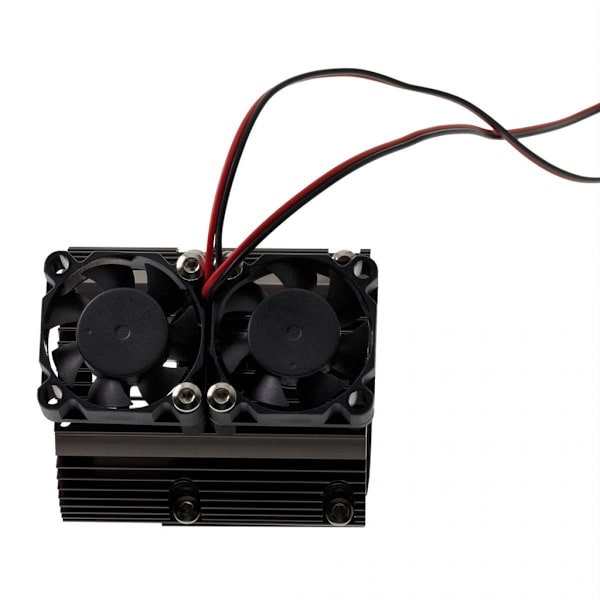 41-43mm Motor Kylfläns Radiator Kylfläkt För 1/8 RC Bil Buggy Svart