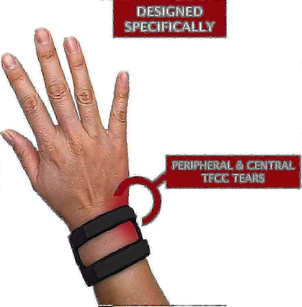 Wristwidget Justerbar TFCC Håndledsstøtte til venstre og højre, One Size Passer de fleste