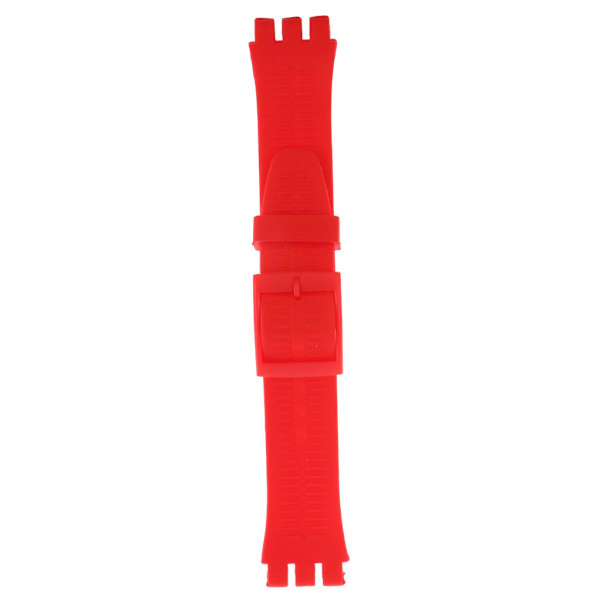 19mm Silikon Gummi Klockarmband Vattentätt Rött