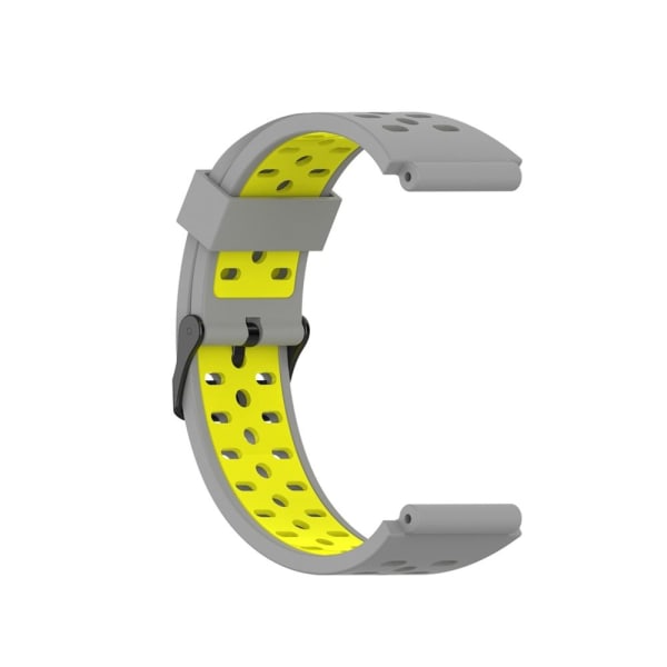 Silikonarmband för Bushnell Neo Ion 1 Smartklocka Ersättning, Grå + Gul