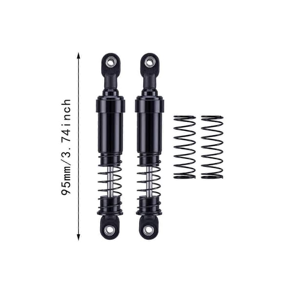 [RM]2 Stykker 1:10 RC Bil Støddæmper Tilbehør Reservedele til RC Bil Crawler lilla black 9.5cm