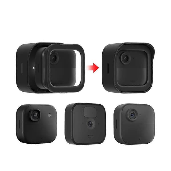 Wall Mount Camera Holder for Blink Outdoor 3rd Gen/4th Gen/2K+ Camera 360° Adjustable Mount Weatherproof Case Black