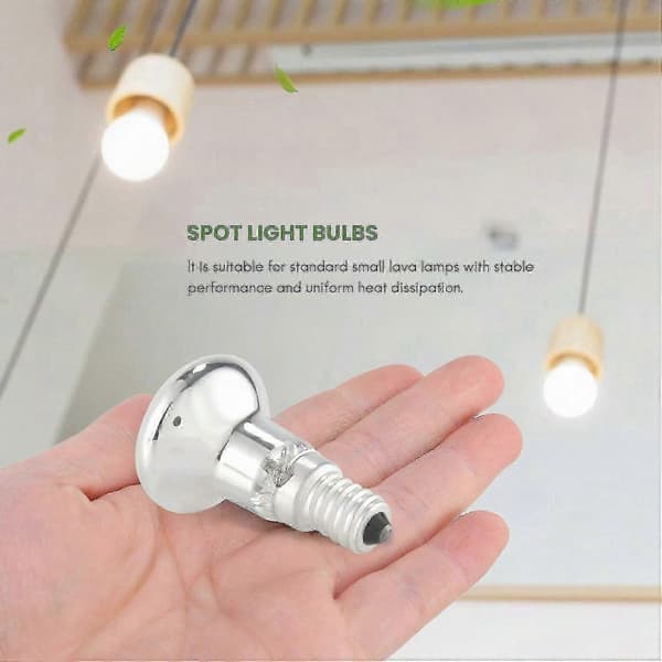 Erstatningspære til lavalampe E14 R39 30w skrupære klar reflektor spotlys for glødende lavalampe Transparent 3pcs