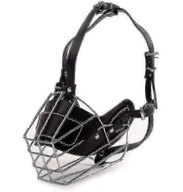 Super Metal Muzzle Koiran kuonokopat Nahkakuonokoppa isoille koirille L