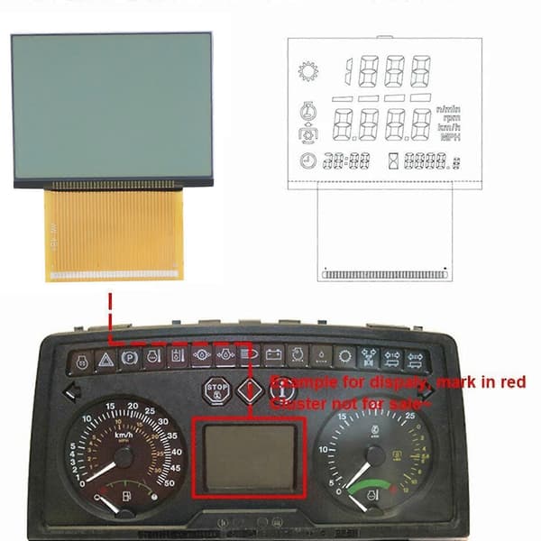 Traktorien mittariston korjaus LCD-näyttö JOHN DEERE MASSEY FERGUSON -merkeille