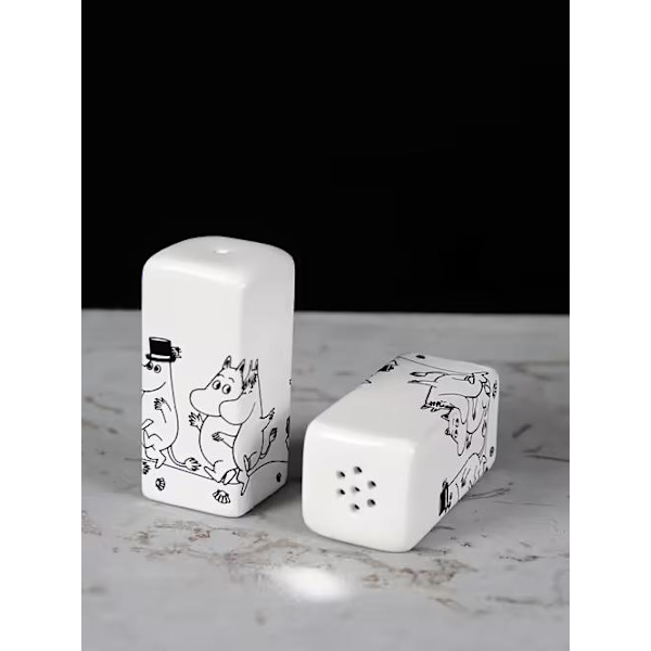 Salt & Peppar Mumin familjen 2-pack[RM] Vit white
