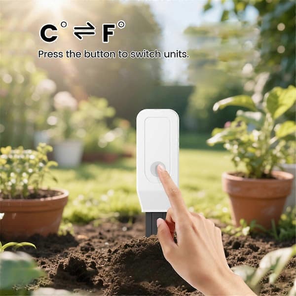 [RM]Tuya Zigbee Jordtester Sensor Jordfugtighedssensor Temperaturmåler Fugtighedssensor Havearbejde Fugt White