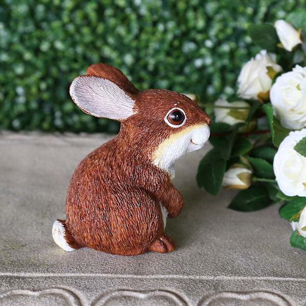 Gårdsträdgård Skrivbord Heminredning Mjuk Montering Påskdekoration Kanin eierfarben ostern B