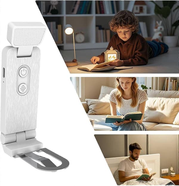 Leselys | Oppladbart leselys - Bærbar bordlampe med 6 lysstyrkenivåer for nattbord, håndarbeid