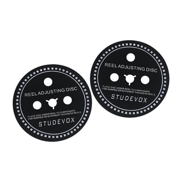 4 STK NAB Navadapter Afstandsstykke 1,1 mm Afstandsstykke til Spolebåndoptagere 1,1 mm Black