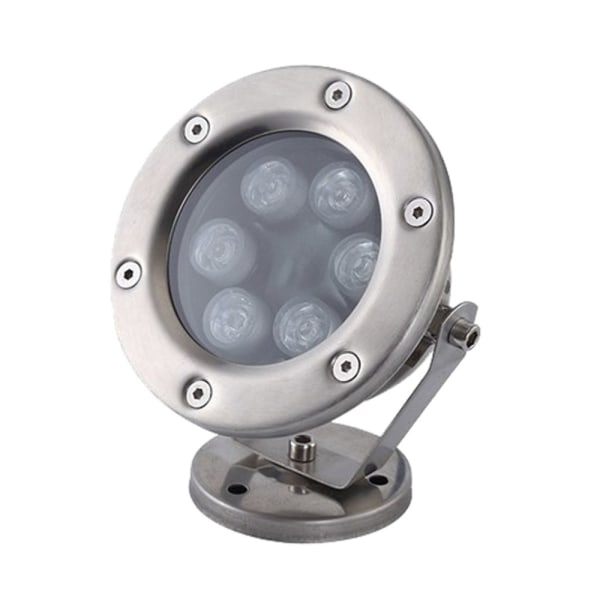 6W LED Flood Light Utomhus Undervattens Spot Dam Pool Lampa Varmvit