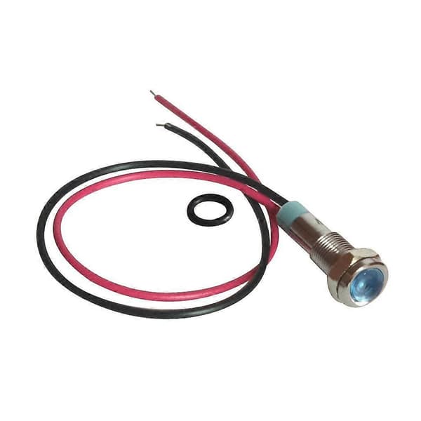2 stk 220V 6mm Signallampe LED Metall Indikatorlampe