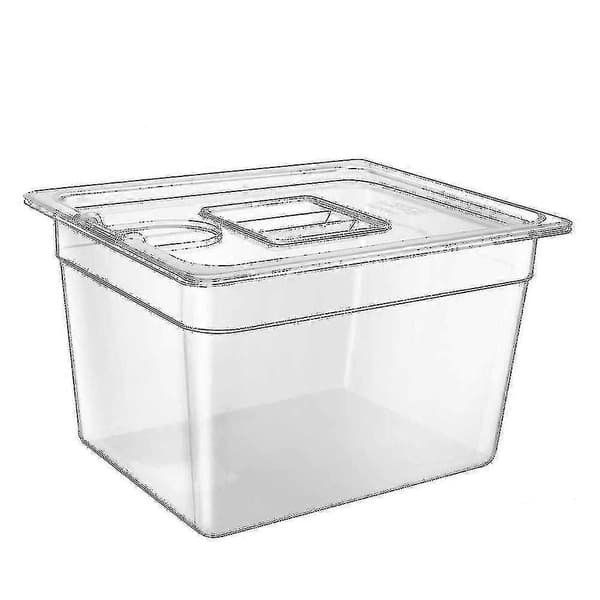 [RM]Stainless Steel Sous Vide Rack And 11l Sous Vide Pot Set Removable Divider Separator For Immersion Circulators(,rack And 11l Container)