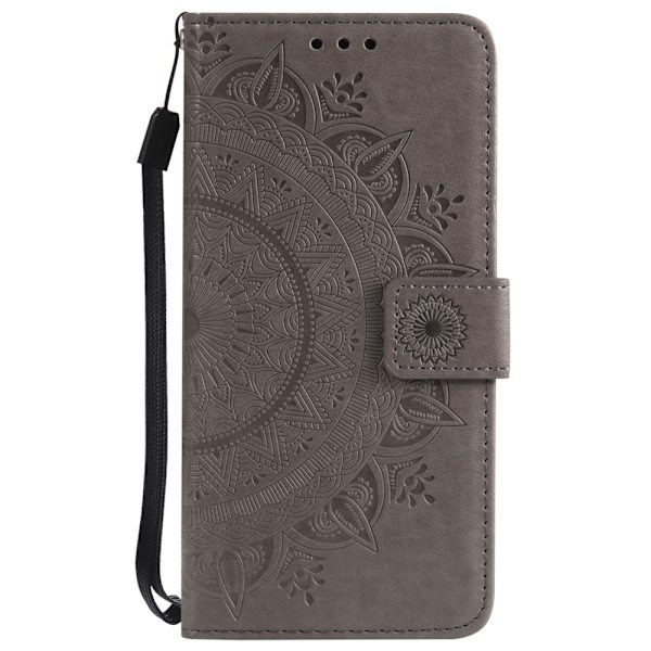 iPhone 7/8/SE (2020/2022) - Mandala Lompakkokotelo - Harmaa Grey Grå