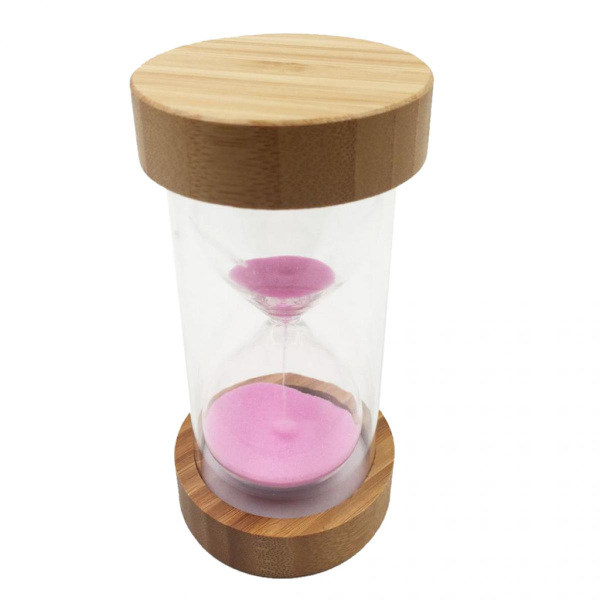 sandglas timglas för kök yoga barnspel - rosa sand 30 min