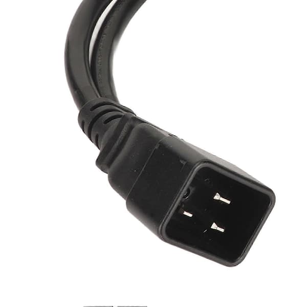 Dobbelt IEC320 C19 til C20 Y-splitter strømkabel til bordlampe og LCD-skærm 12,6 tommer