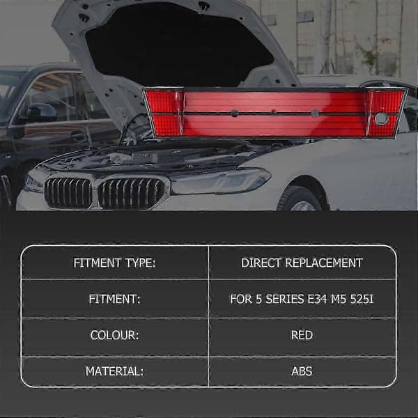 Bil bag nummerplade panel beslag ramme bag nummerramme til-BMW 5 SERIE E34 M5 525I