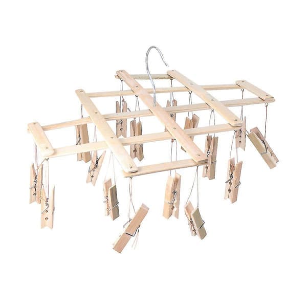 [RM]Bamboo drying rack for clothes, underwear drying rack, sock drying rack, hanging bamboo drying rack 42*18cm