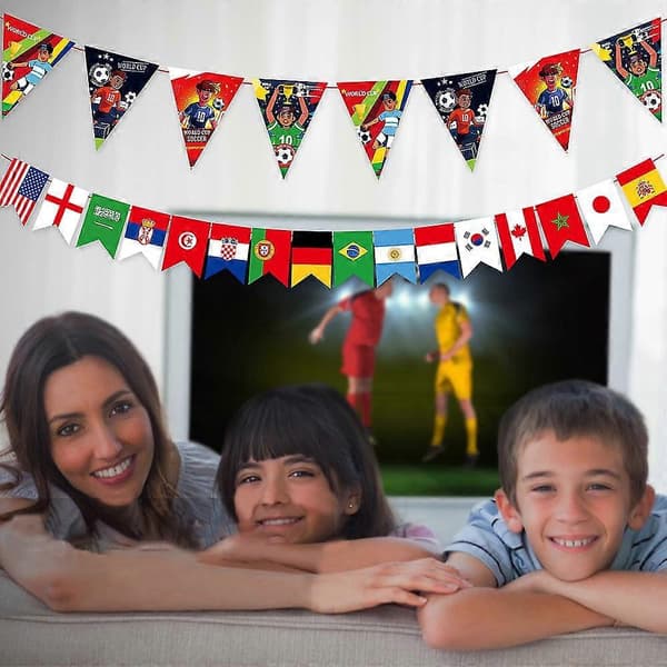 [RM] 2022 Qatar VM flag dekorative hepperekvisitter til fejring style 3