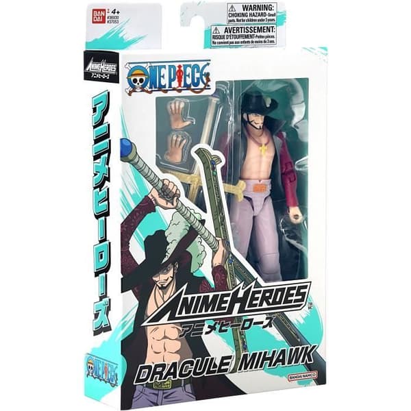 [RM]Animefigur ledad - BANDAI - One Piece - Dracule Mihawk Hawkeye - 17 cm