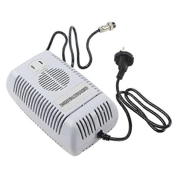EU-plugg litiumbatterilader for 48V sparkesykler og sykler