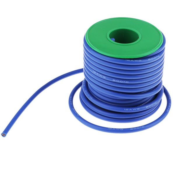 14 AWG silikonkabel: 10 meter hög, extremt flexibel silikonkabel, blå