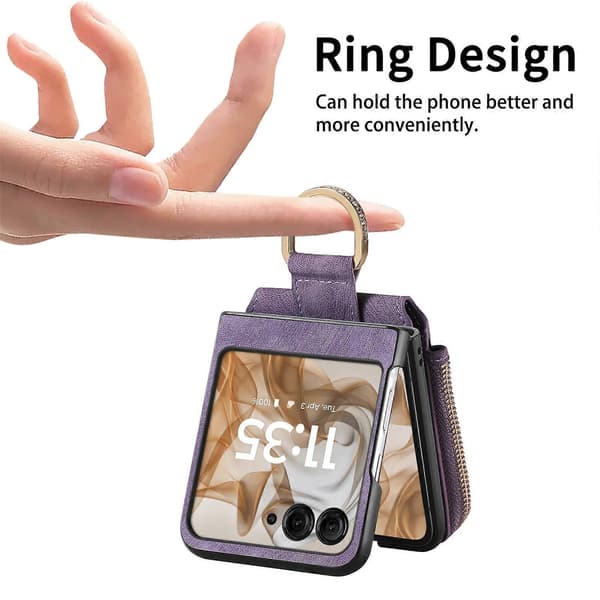 [RM]Telefonetui til Motorola Razr 50 Purple