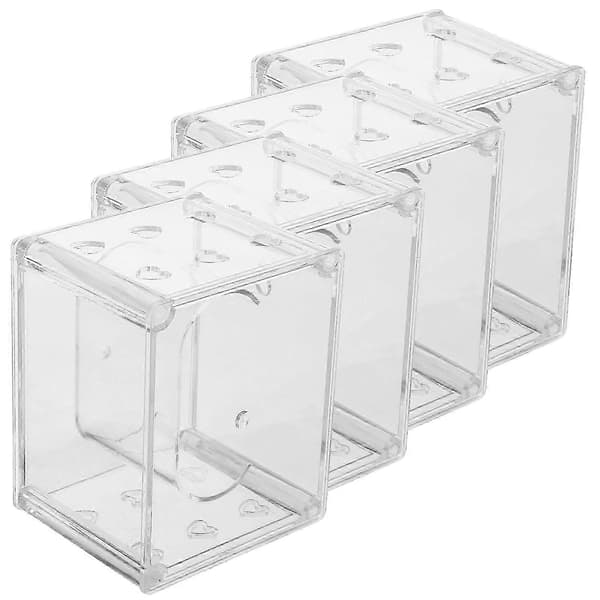 4st Klocklåda Transparent Klockpresentlåda Smyckeslåda Organizer kompatibel med Hemresor