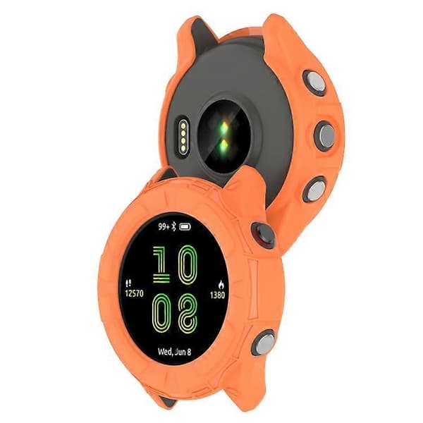 Støtsikkert TPU-beskyttelsesdeksel for Garmin Forerunner 255[RM] Orange