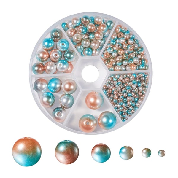 564PCS 3/4/6/8/10/12mm Faux ABS Pärlemorpärlor för smyckestillverkning I
