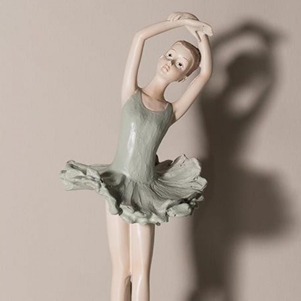 Elegant Resin Figur Ballerina Balettdansare Skrivbords Prydnad Staty B