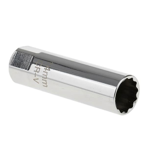 14 mm 12-punkts 3/8' topnøgle til tændrør til BMW N54-motorer sølv