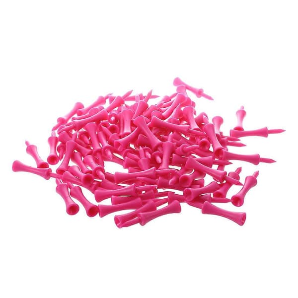 100 stk golf-tee-overlegg varm rosa T SN006 60MM Pink