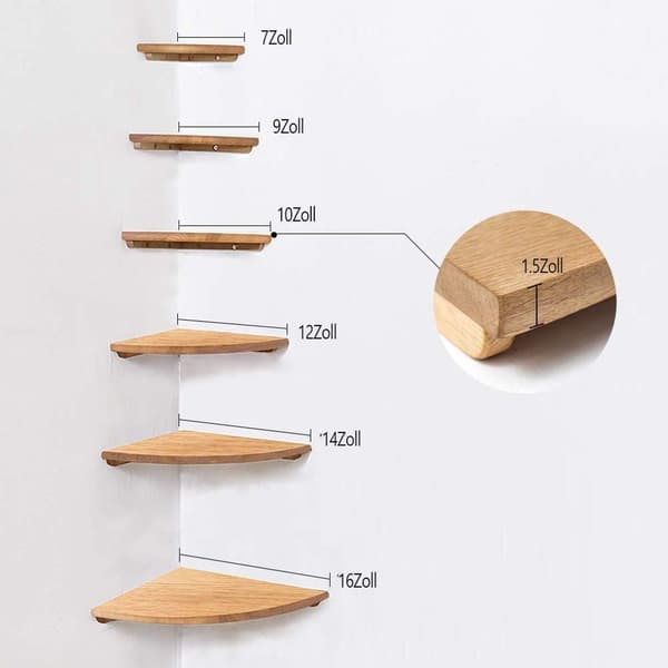 [RM]Love Oak Corner Shelf, 18cm KLB