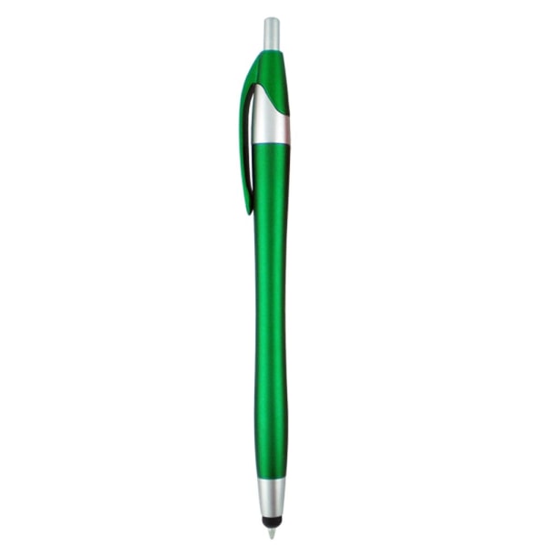 2-i-1 Pekskärm Kapacitiv Kulspetspenna Stylus för iPad iPhone Grön