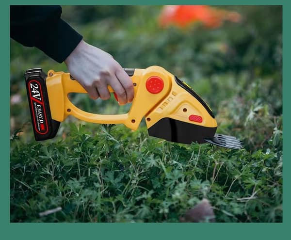 [RM] Electric Hedge Trimmer, 24 Volt Cordless Electric Pruning Shears, Lightweight Pruning Shears for Cutting and Mowing