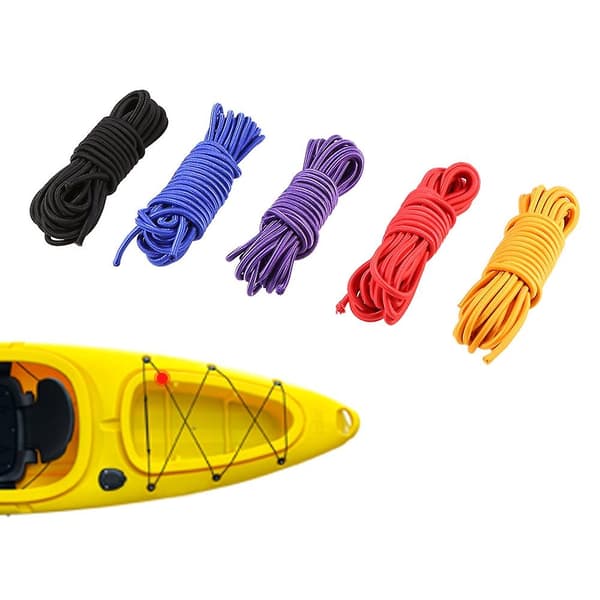 5 meter 4mm/5mm elastiskt bungee-rep för kajakbåt