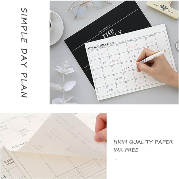 [RM]Weekly Planner Pad, 60 Sheets B4 Weekly View Planner Weekly To Do List Habit Tracker Planner Pad with Tear-Off Organizer
