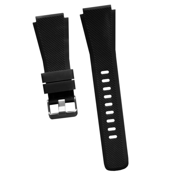 Ersättningsband av silikonband för Samsung Gear S3 22mm band svart