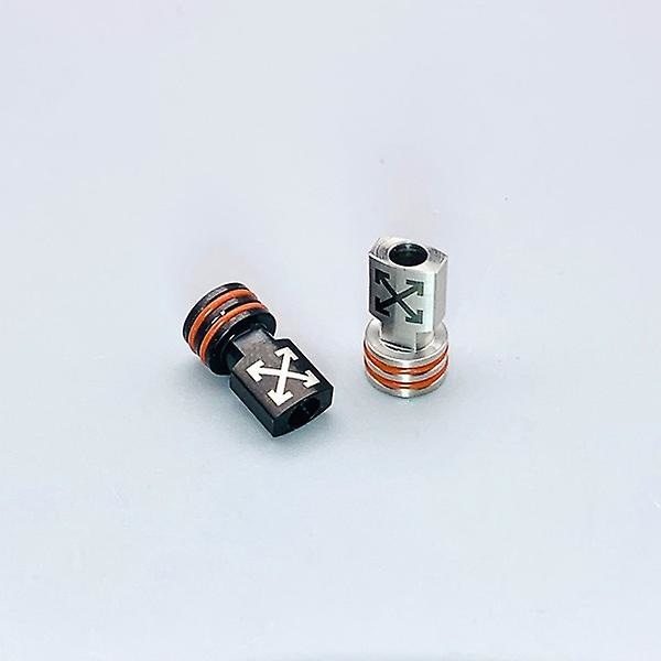 DSX Fyrkantig OFF Stil 510 Drip Tip 316SS Liten Kaliber MTL 510 Drip Tip För Billet BB Box Mod Verktygstillbehör silver