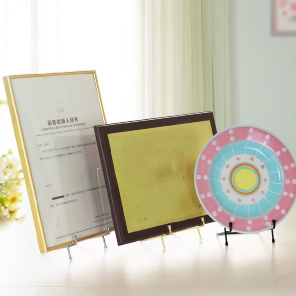 Staffli Display Trådhylla Displayställ Bord Böcker Ställ Silver XL