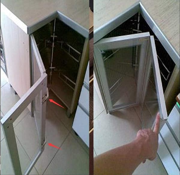 [RM]135 Degree Angle Kitchen Cabinet/Cupboard Folding/Folding Door, ZQKLA