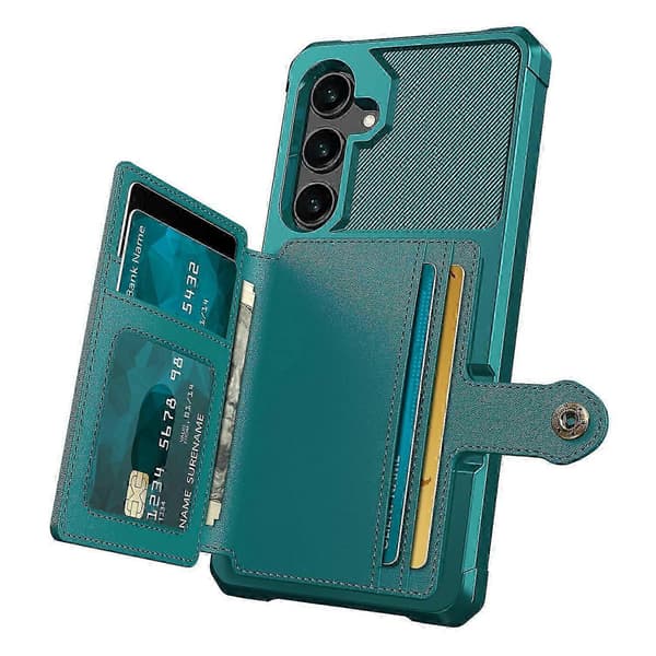 ZM03 Samsung A55 5G -kotelo lompakolla ja magneettisella autotelineellä Multicolor Style E