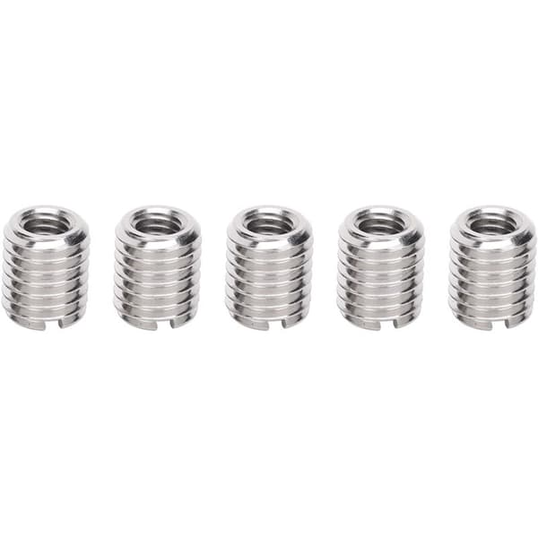 10 pcs. insert nut, M6/M10 thread insert, insert nut, 303 stainless steel (inner M6x1.0 outer M10x1.5 annealed 12mm)